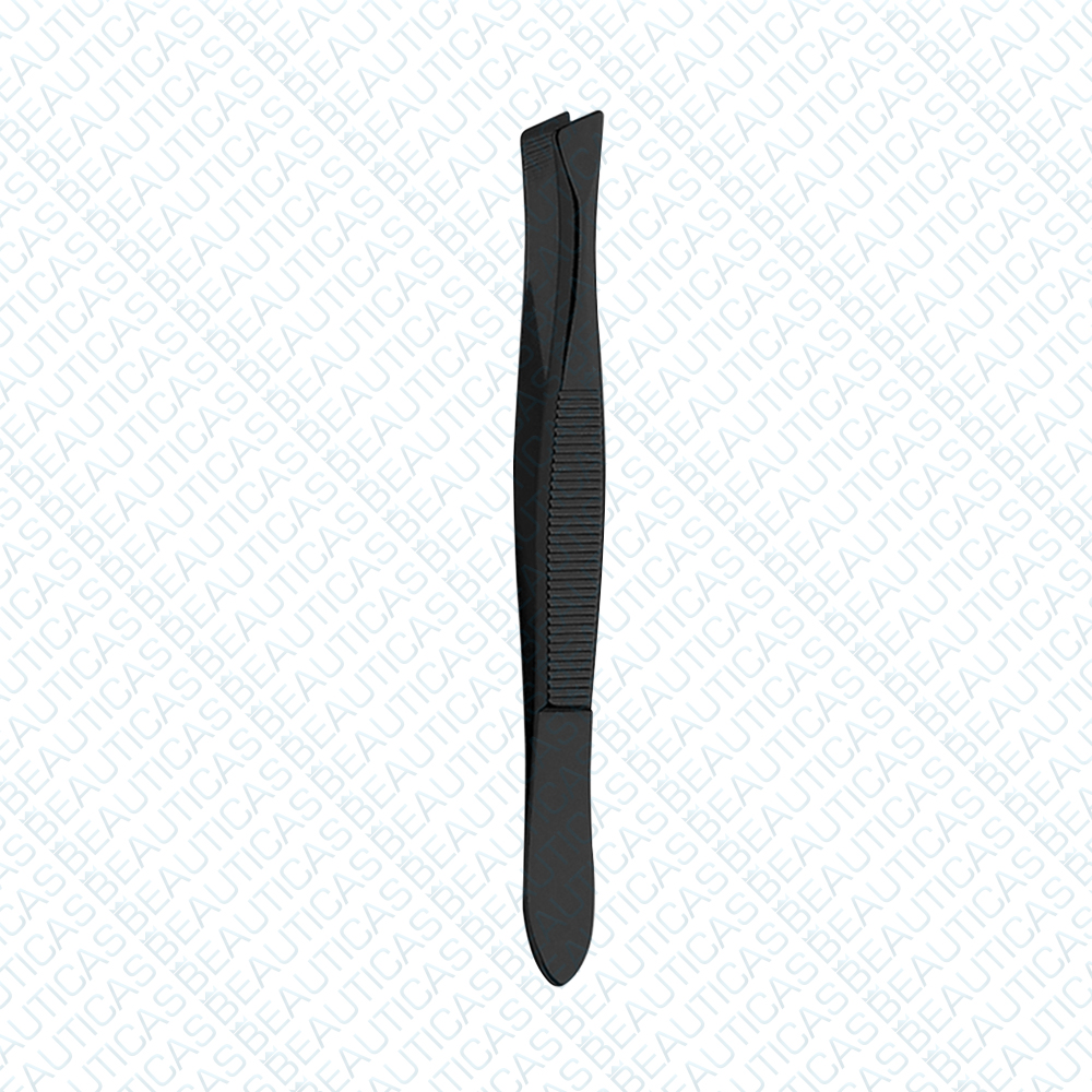 Professional Tweezers Chiseled - Titanium Black