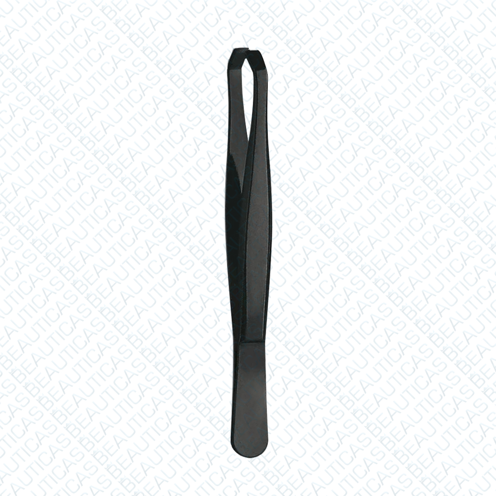 Professional Tweezers Bended - Titanium Black