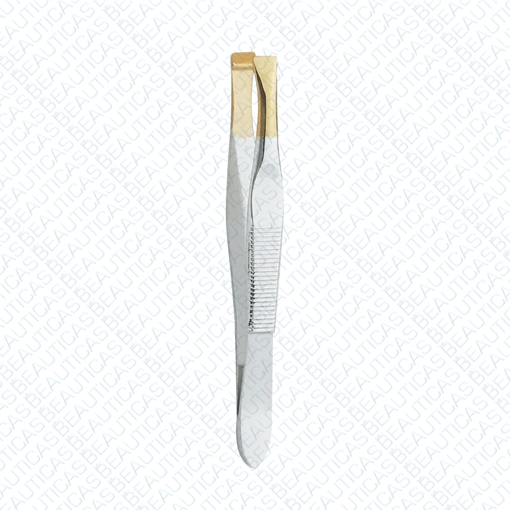 Professional Tweezers Wide - Titanium Gold Tip