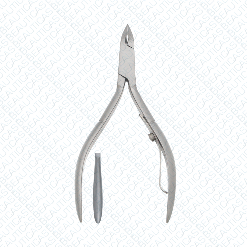 Cuticle Nipper Lap Joint with Single Spring