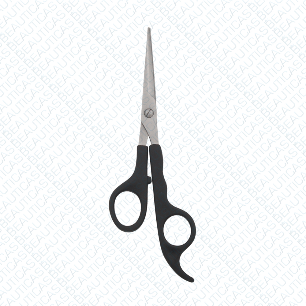 Barber Scissors with plastic handle one blade micro serrated