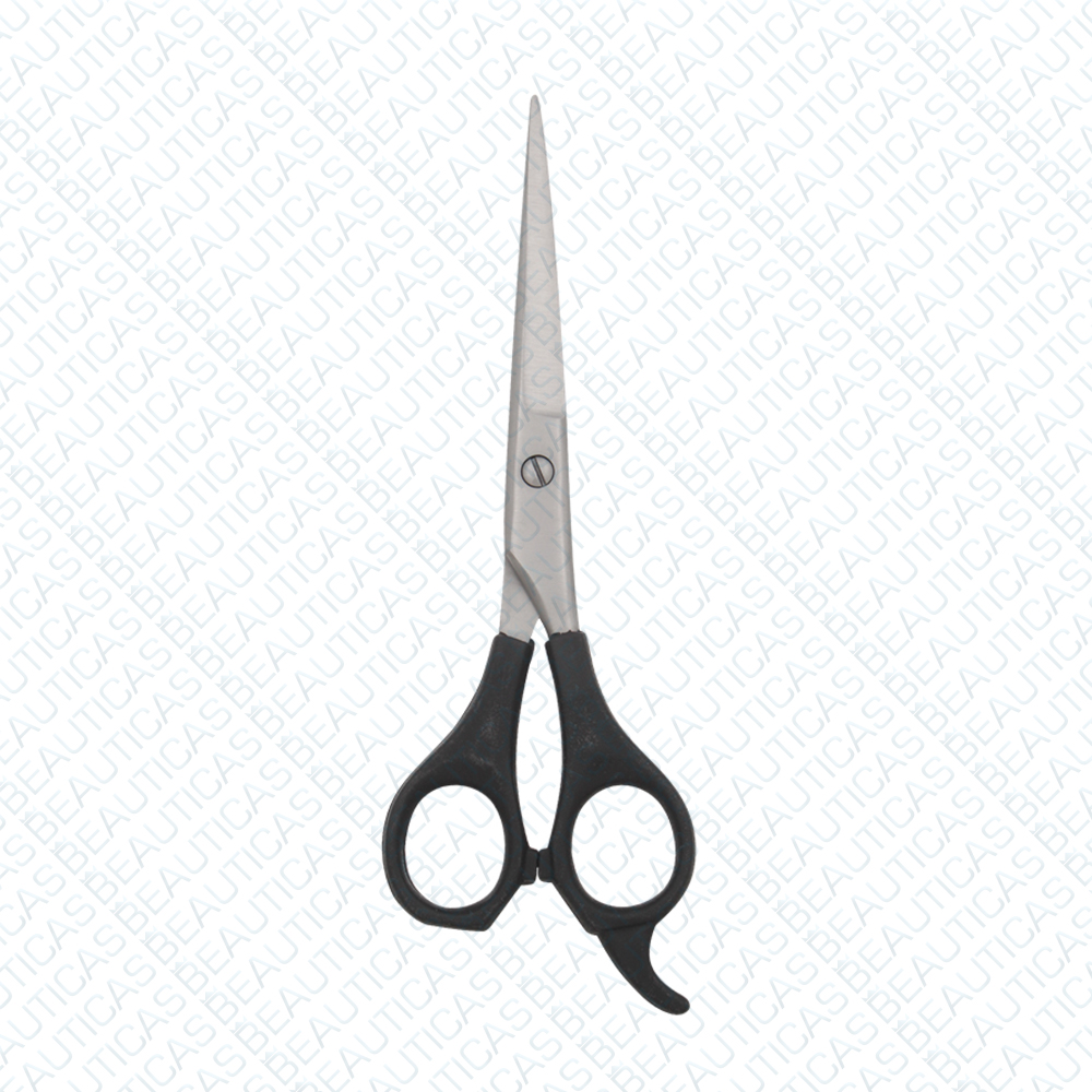 Barber Scissors with plastic handle one blade micro serrated