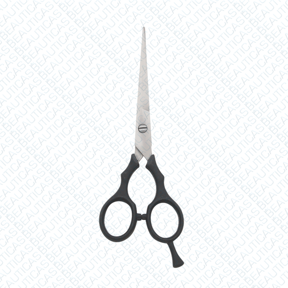 Barber Scissor with plastic handle one blade micro serrated