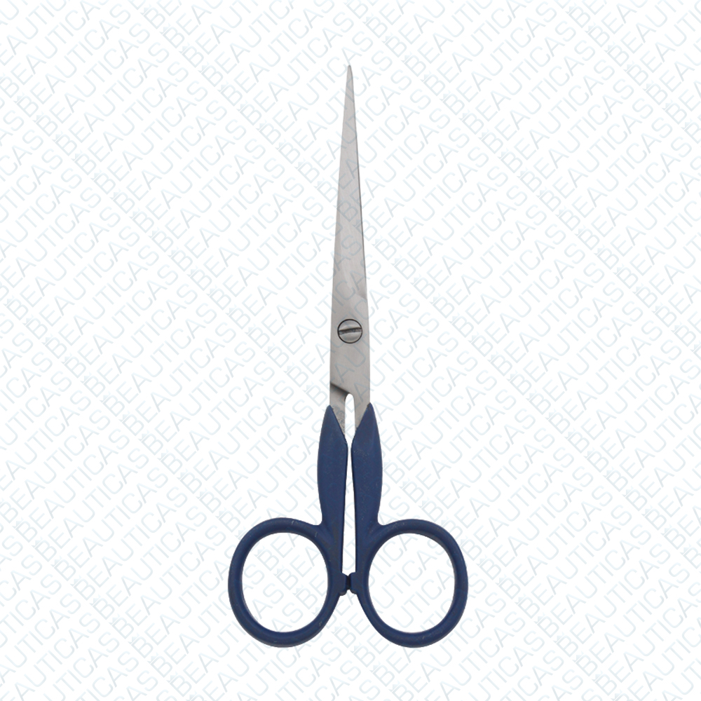 Barber Scissors with plastic handle one blade micro serrated