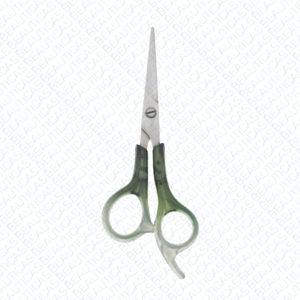 Barber Scissor with plastic handle one blade micro serrated