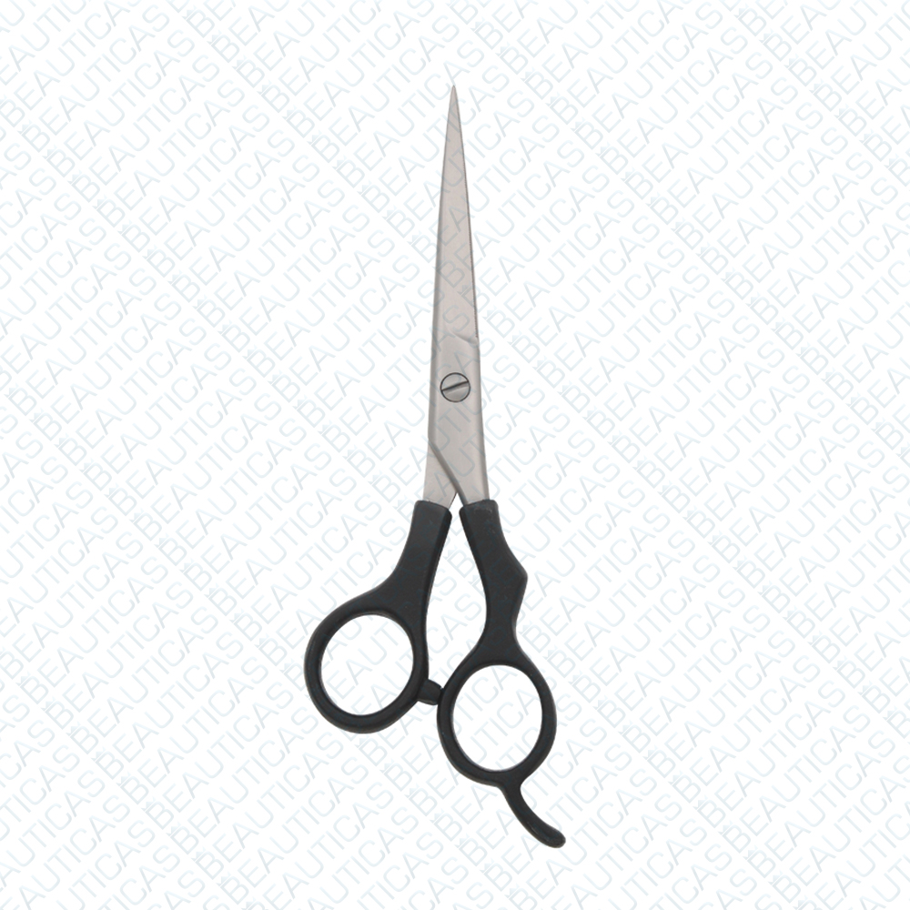 Barber Scissor with plastic handle one blade micro serrated